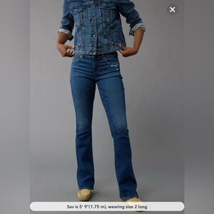 American Eagle Outfitters AE Next Level Low-Rise Kick Bootcut Jean - 8 Long